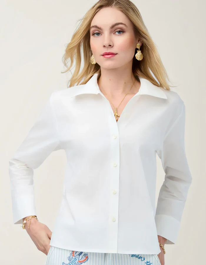 Cher Blouse - Pearl White - Molly + Kate