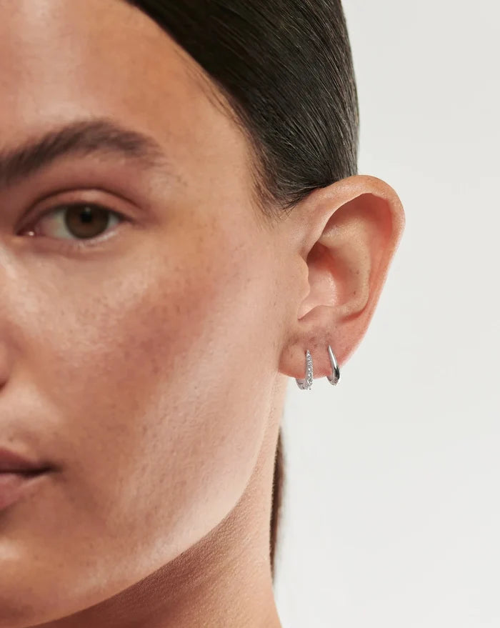 Claw Huggies | Sterling Silver/Pavé Earrings Missoma