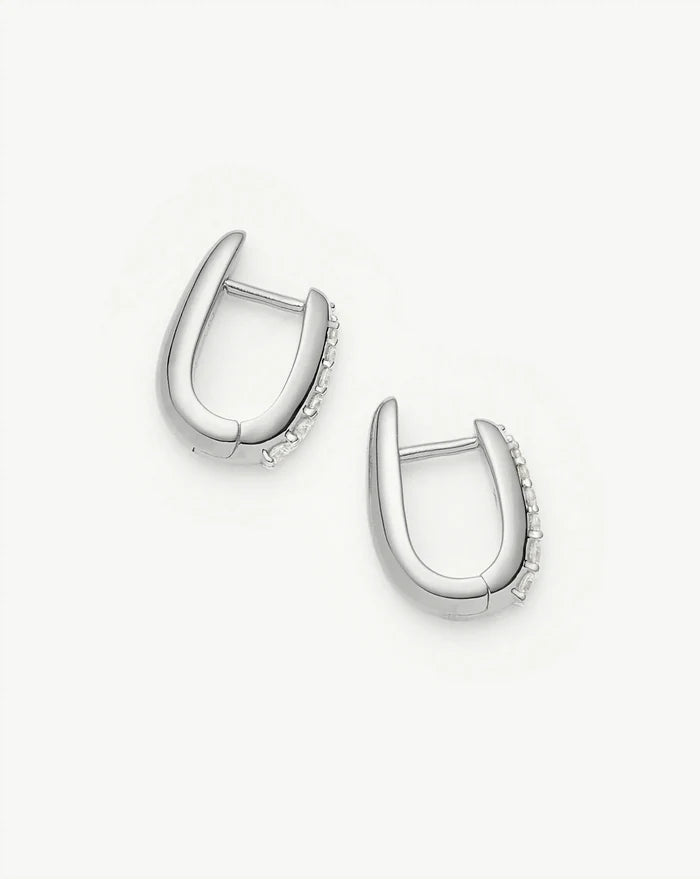 Claw Huggies | Sterling Silver/Pavé Earrings Missoma