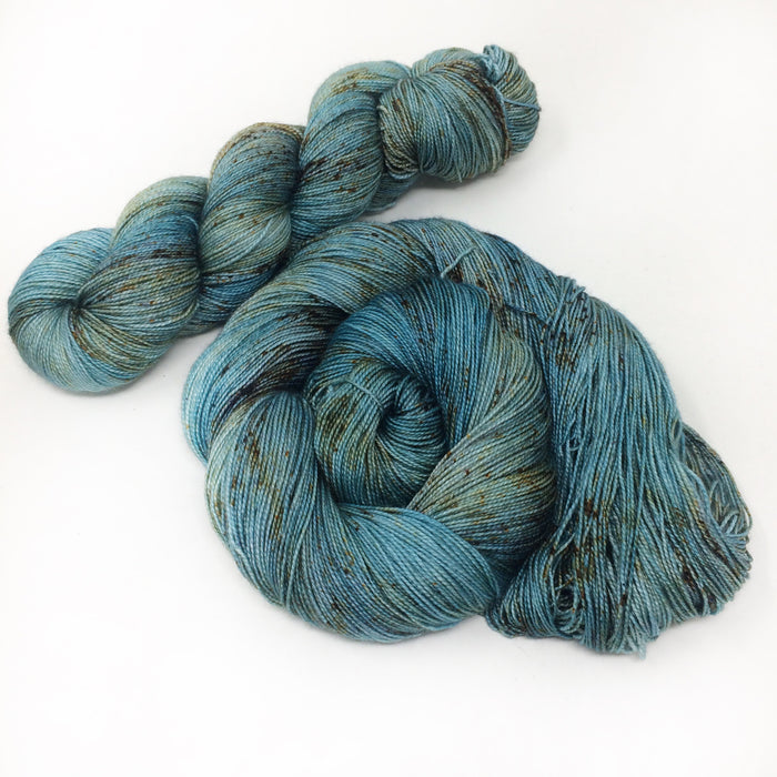 Copper Penny Blue - wholesale - Shawl length skein - 600 yards