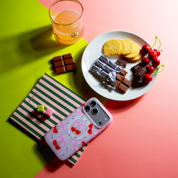 Coquette Cherries MagSafe® Compatible iPhone Case