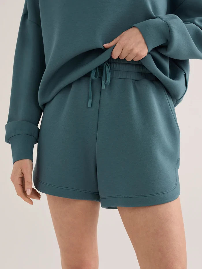 Coulter High Rise Short 3.5” - Mallard Blue - Molly + Kate