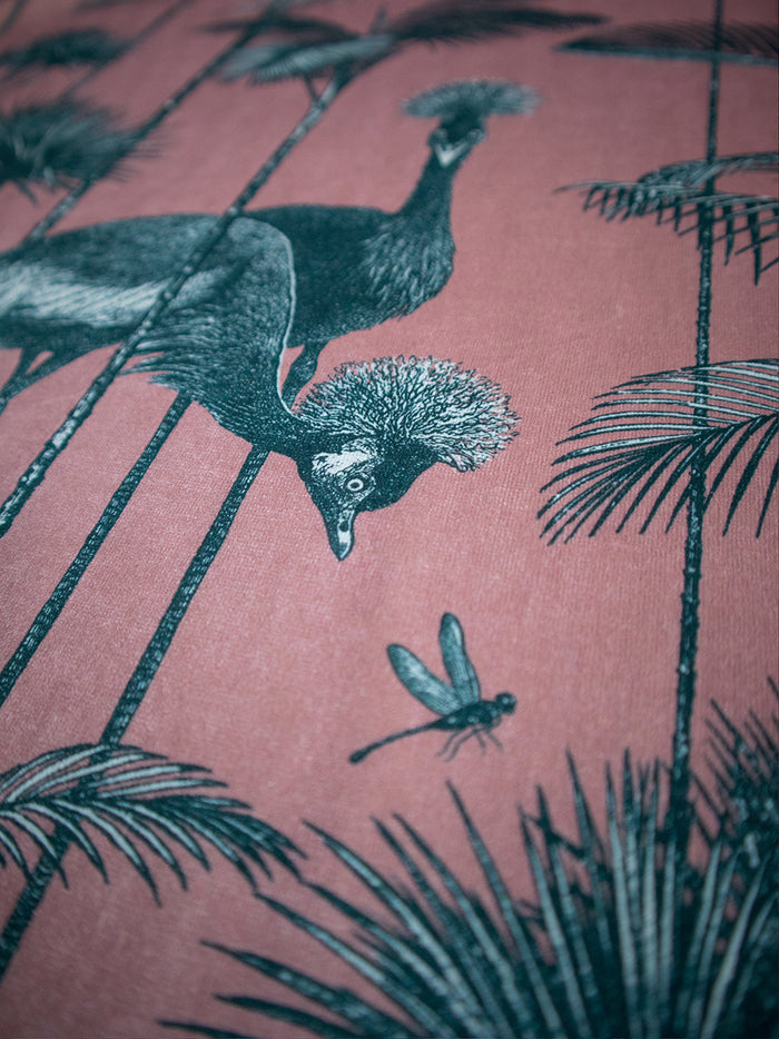 Crane Fonda 'Coral' Recycled Velvet Sample