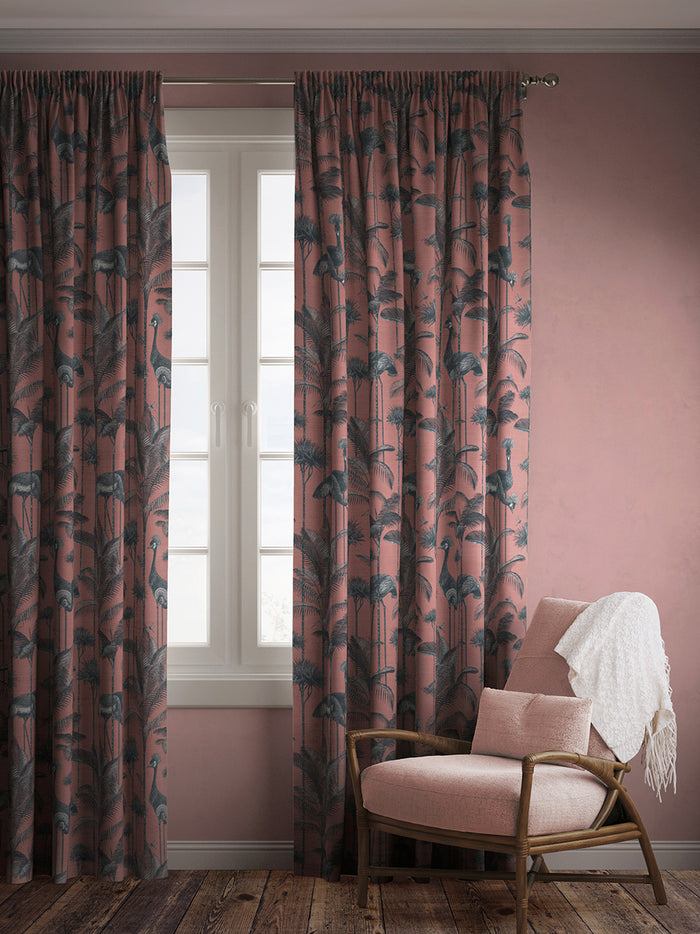 Crane Fonda 'Coral' Recycled Velvet Sample