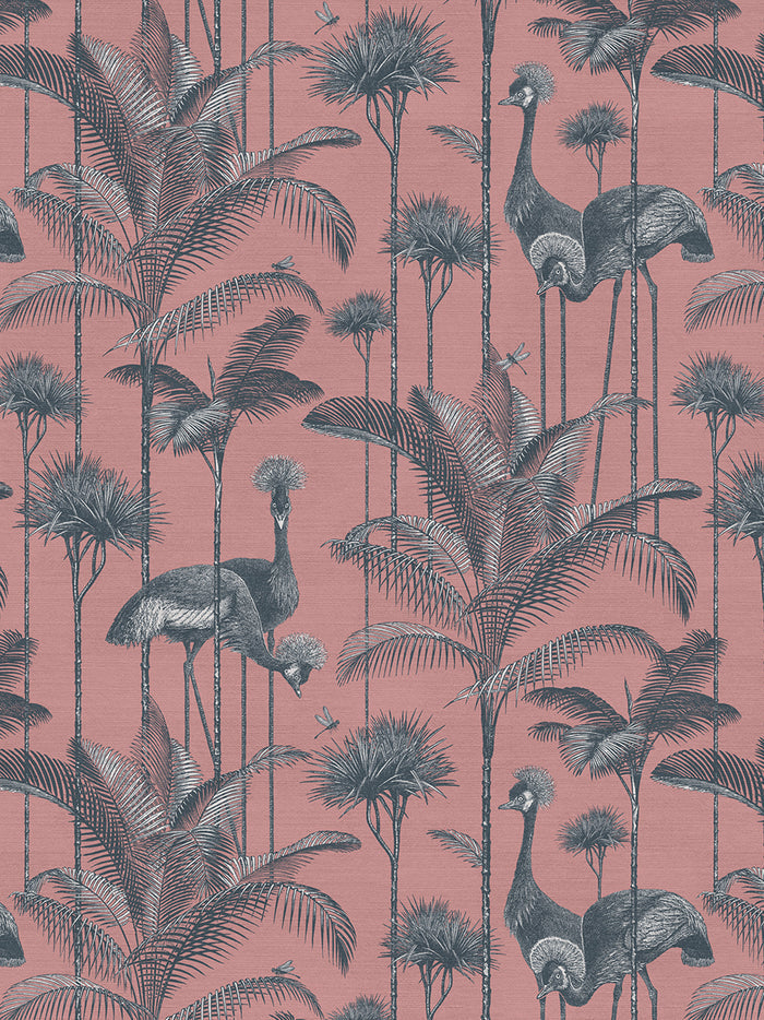 Crane Fonda 'Coral' Recycled Velvet Sample