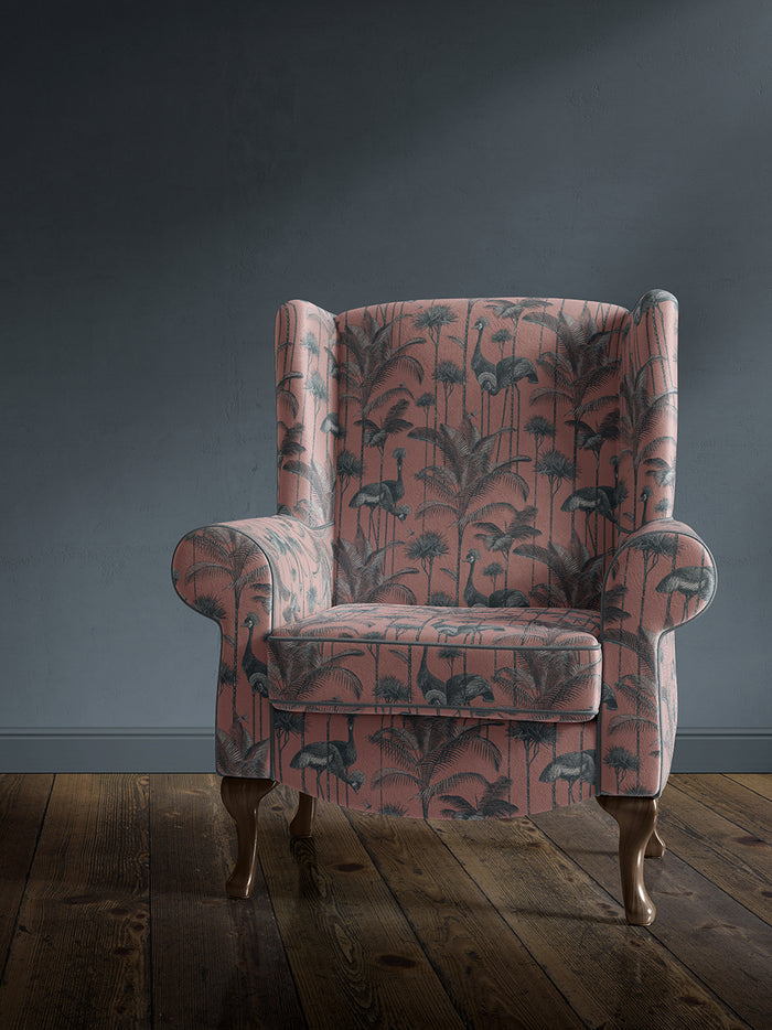 Crane Fonda 'Coral' Recycled Velvet Sample