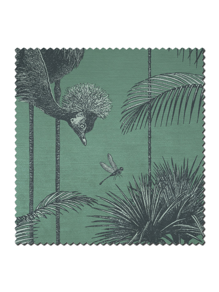 Crane Fonda 'Jade Green' Recycled Velvet Sample