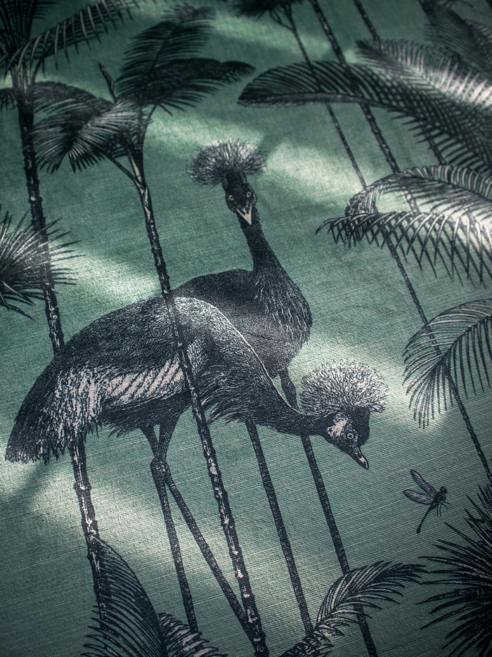 Crane Fonda 'Jade Green' Recycled Velvet Sample