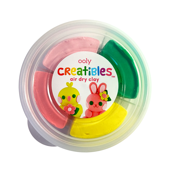 Closed tub of air dry clay from Creatibles Mini Air Dry Clay Kit - Garden Pals BFFs