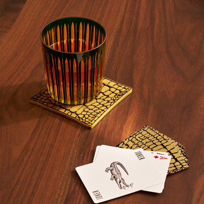 Crocodile Box with Playing Cards (2 Decks)