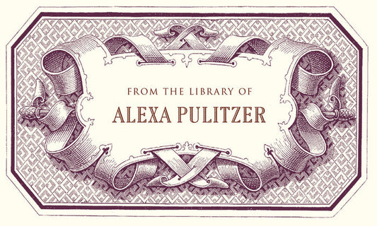 Customizable Decorative Cartouche Bookplate Stickers