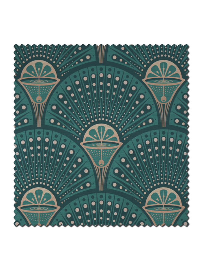 Deco Martini 'Green Gold' Recycled Velvet Sample
