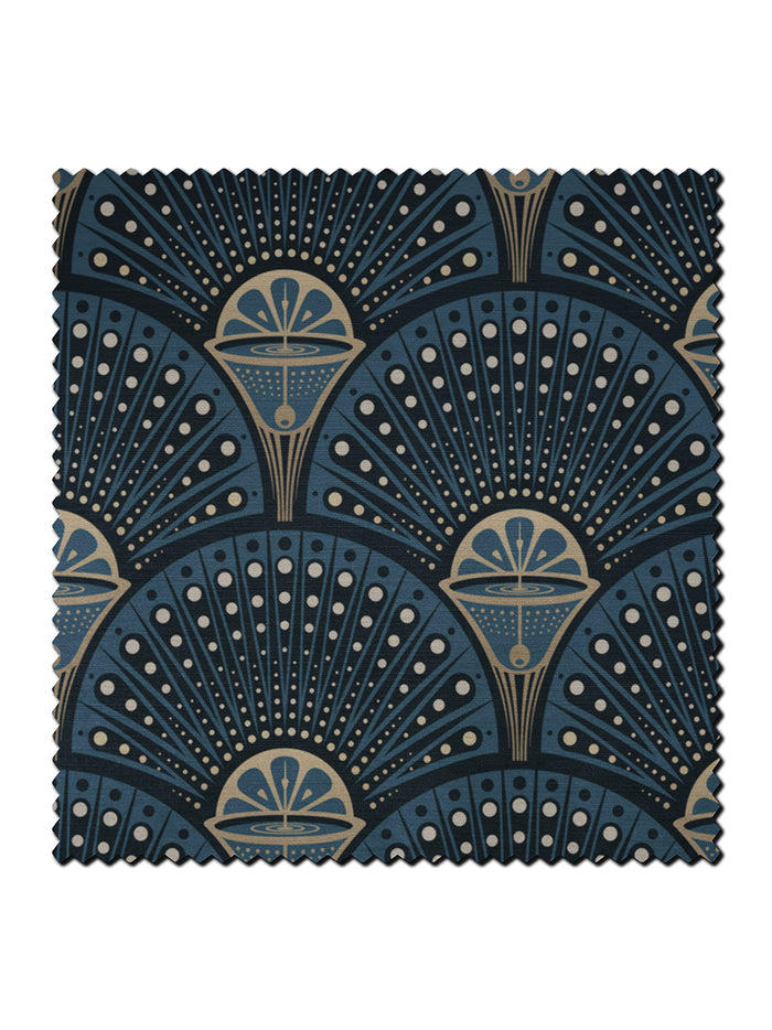 Deco Martini 'Midnight Gold' Recycled Velvet Sample