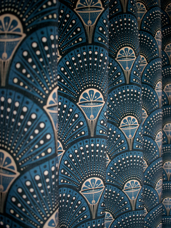 Deco Martini 'Midnight Gold' Recycled Velvet Sample
