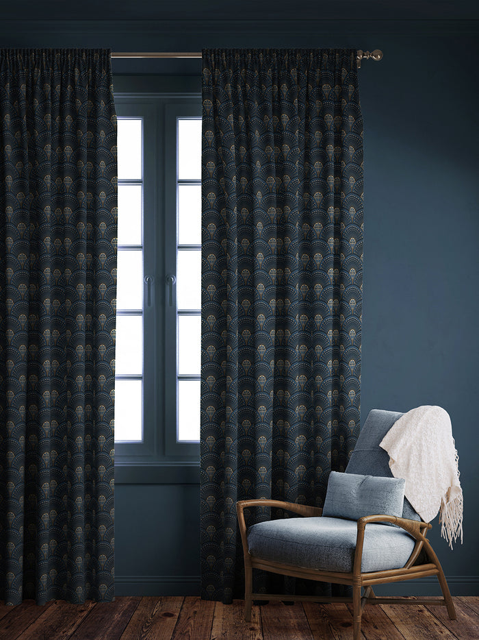 Deco Martini 'Midnight Gold' Recycled Velvet Sample