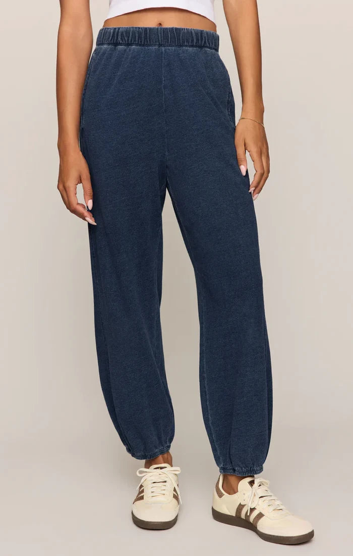 Deena Knit Denim Joggers - Molly + Kate