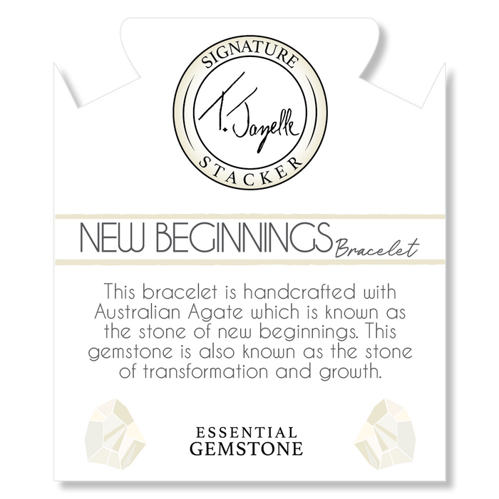 Defining Bracelet- New Beginnings Bracelet with Australian Agate Gemstones
