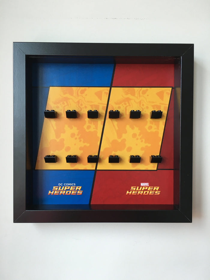 Lego Mighty Micros frame display DC / Marvel Super Heroes - Lego Minifigures Frame Display - 7