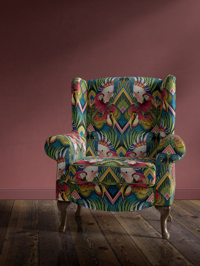 Divine Plumage 'Fiesta' Recycled Velvet