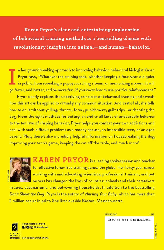 Don't Shoot the Dog by Karen Pryor