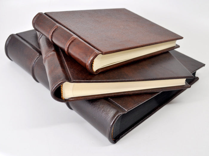 Doppio 10 x 12 Handmade Italian Distressed Leather Photo Album