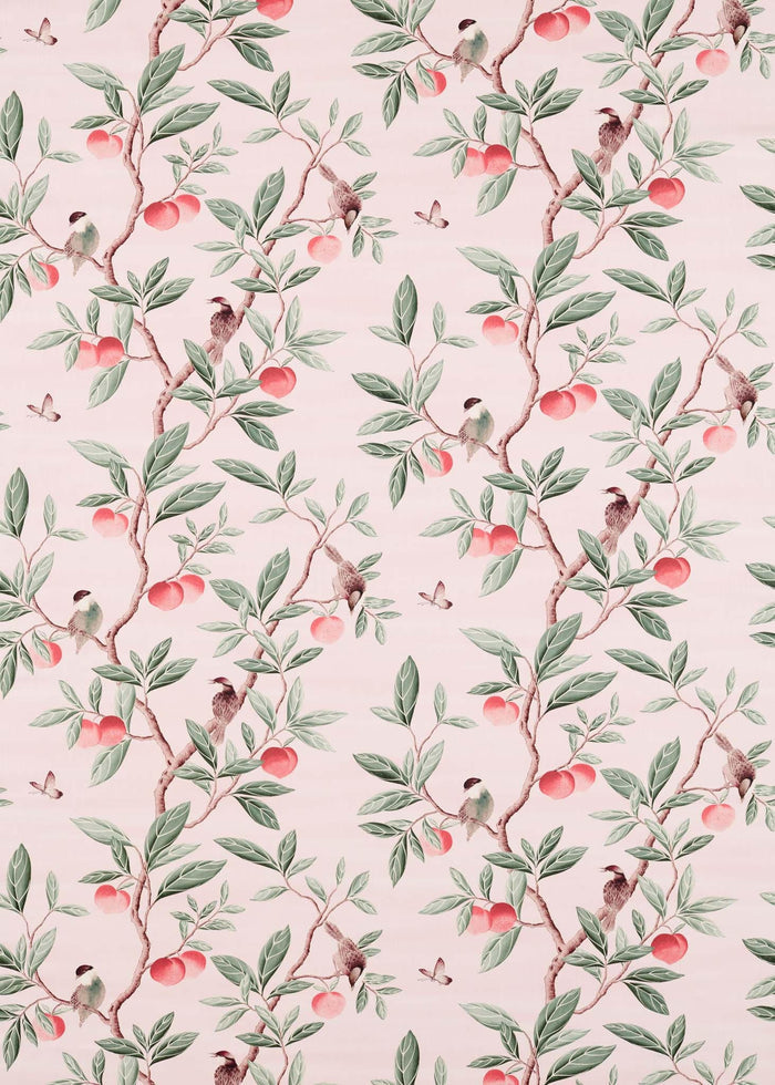 Ella Cotton Linen Fabric - Powder/Sage/Peach - Diane Hill
