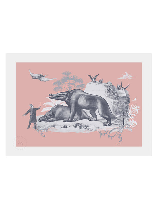 Extinctopia 'Caution' Limited Edition Art Print