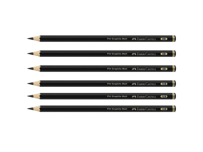 Faber Castell Pitt Graphite Matte Pencils, Open Stock