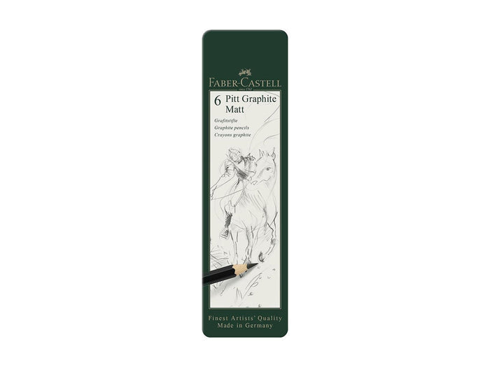 Faber Castell Pitt Graphite Matte Pencils, Set of 6