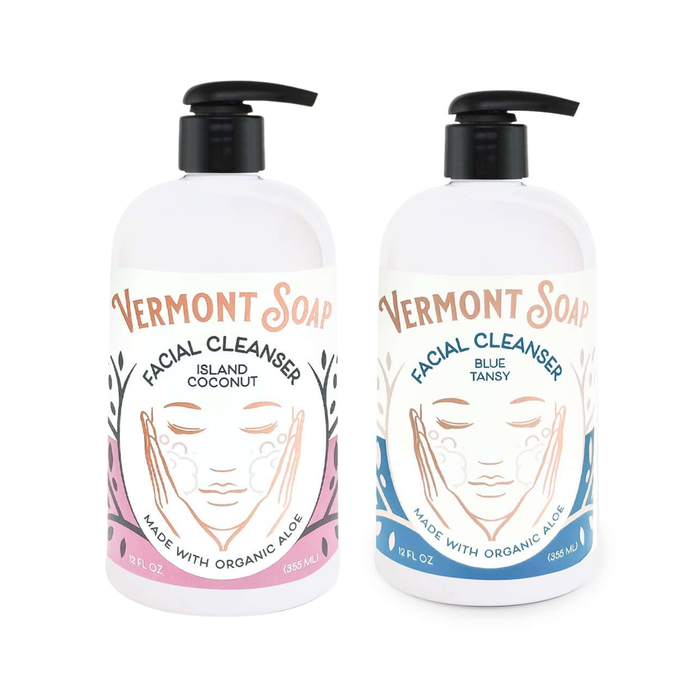 Facial Cleanser 12oz Pump-Vermont Soap-Atlas Preservation