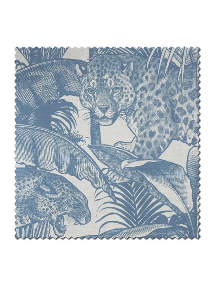 Faunacation 'Bombay Blue' Recycled Velvet Sample