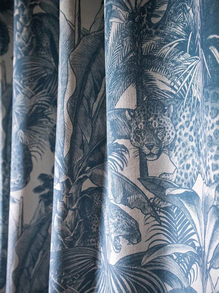 Faunacation 'Bombay Blue' Recycled Velvet Sample