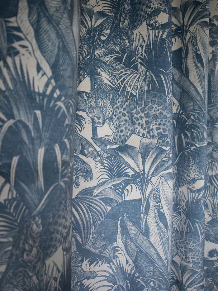 Faunacation 'Bombay Blue' Recycled Velvet Sample