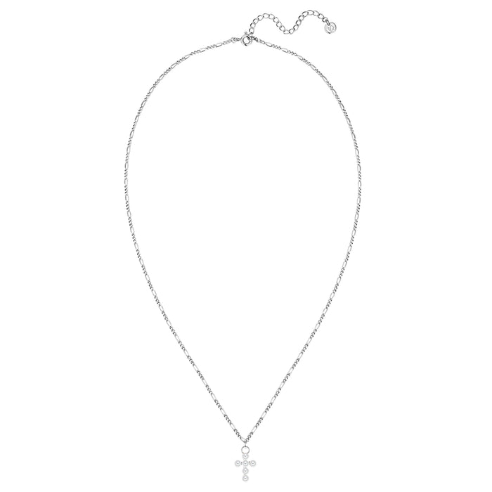 Figaro-Kette mit Kreuz-Anhänger
