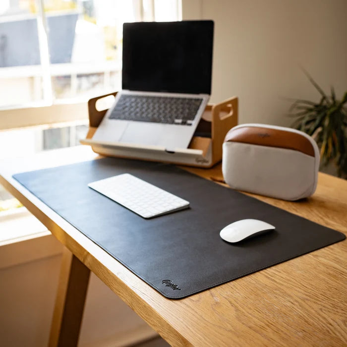 FlexMat desk mat – lifestyle shot with Echo Tech Pouch