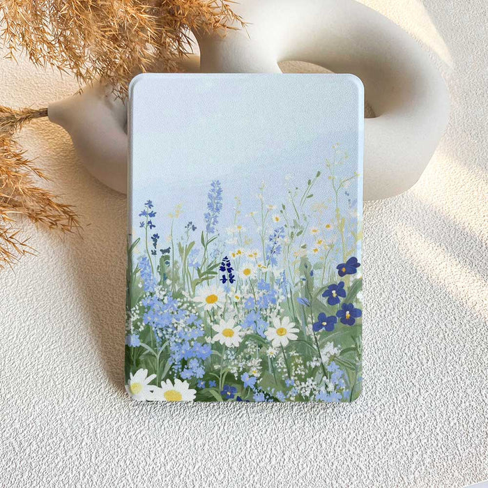 Notebook with floral design on a textured surface