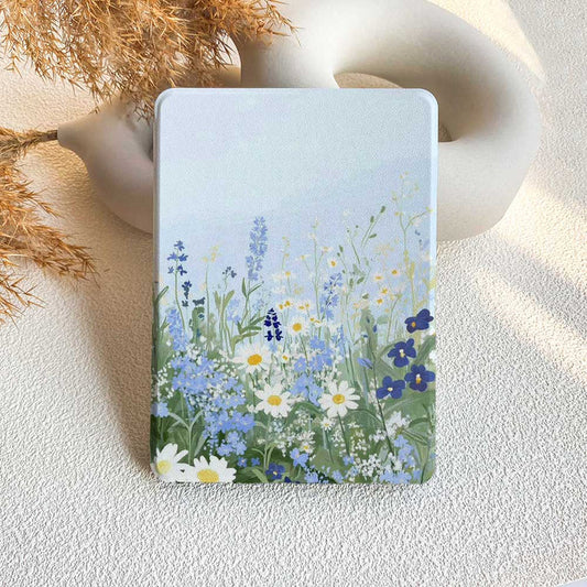 Notebook with floral design on a textured surface