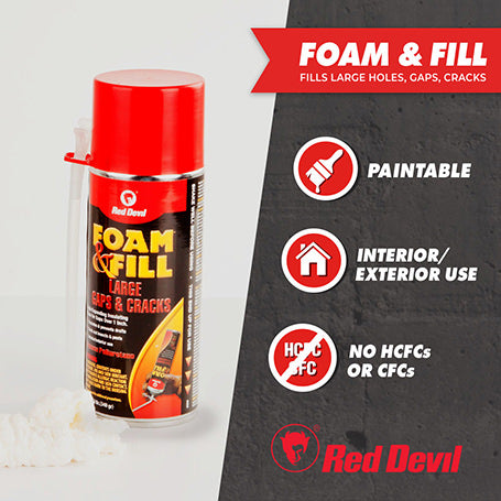 Foam & Fill® Large Gaps & Cracks-Red Devil-Atlas Preservation