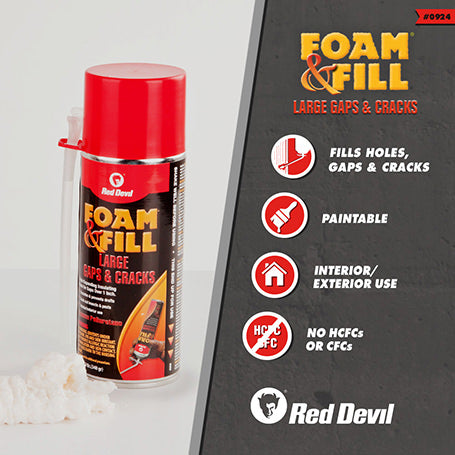 Foam & Fill® Large Gaps & Cracks-Red Devil-Atlas Preservation