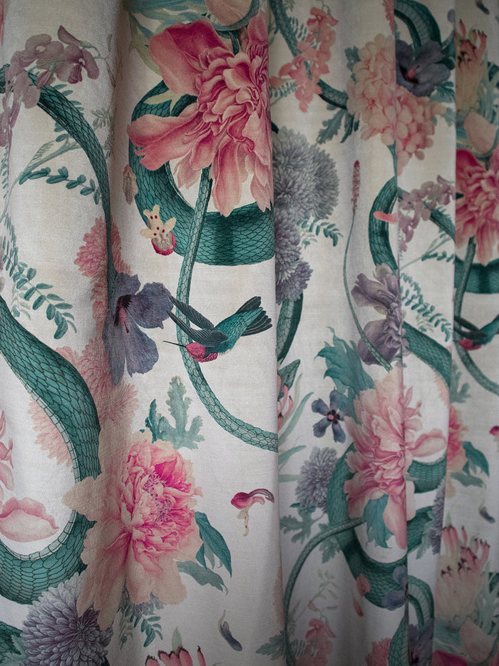 Forbidden Bloom 'Bone White' Recycled Velvet