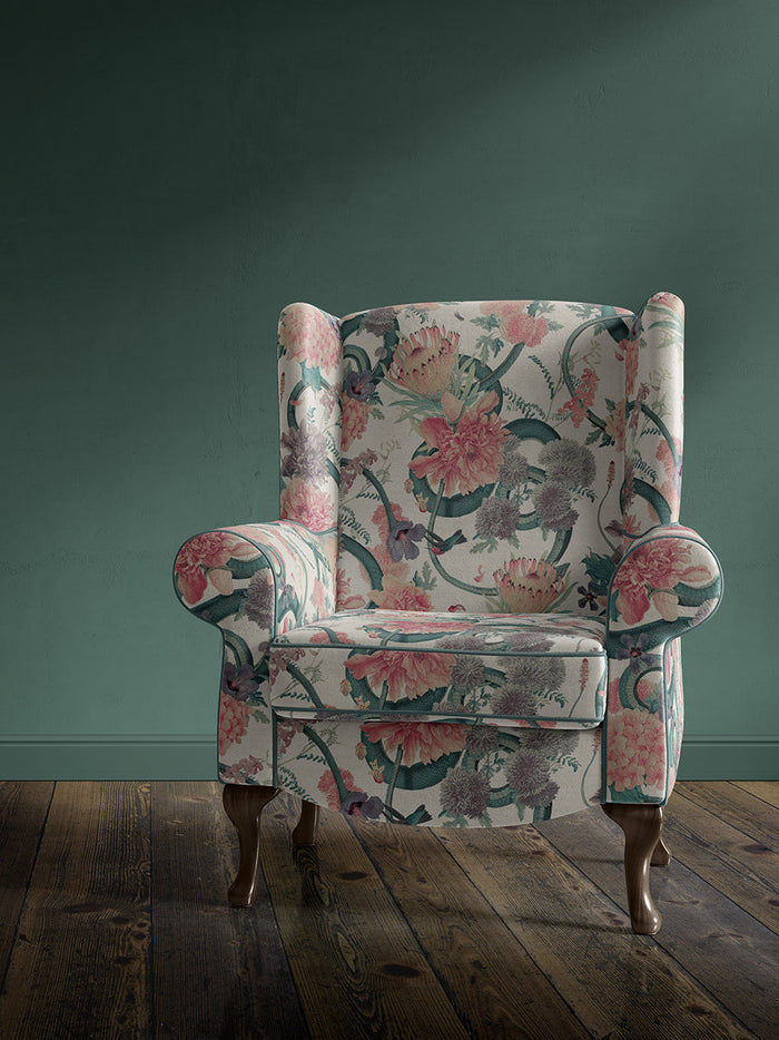 Forbidden Bloom 'Bone White' Recycled Velvet