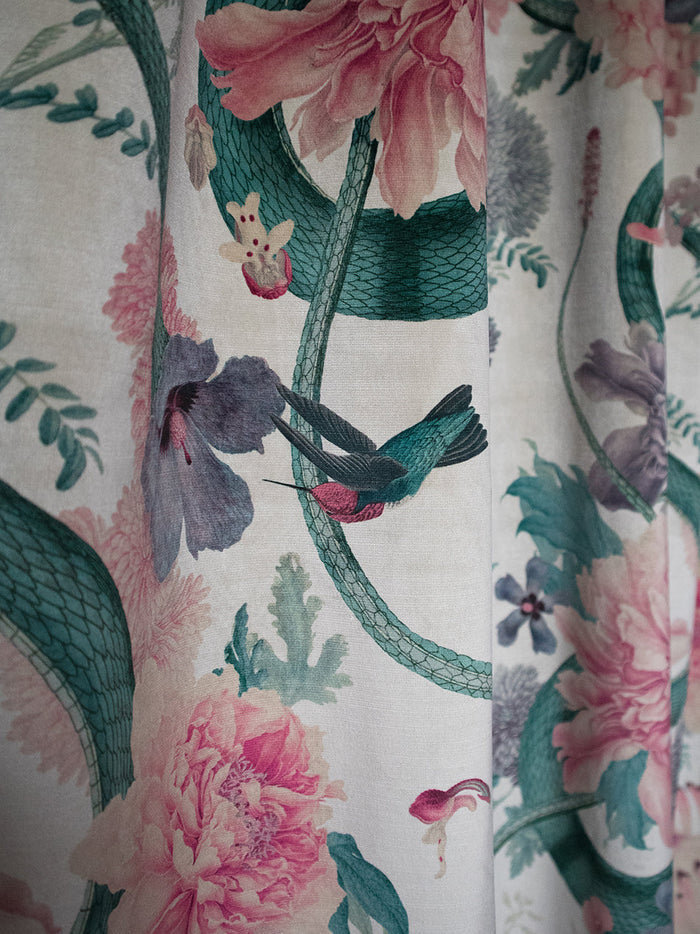 Forbidden Bloom 'Bone White' Recycled Velvet