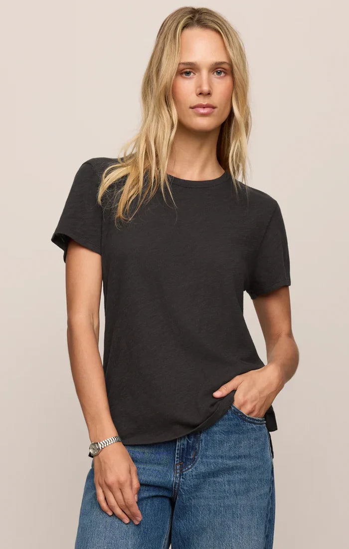 Foundation Slub Tee - Black Sand - Molly + Kate