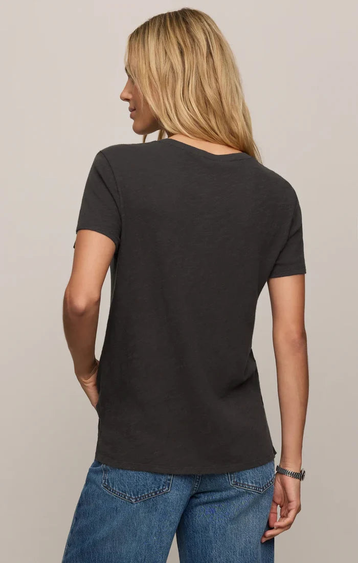 Foundation Slub Tee - Black Sand - Molly + Kate
