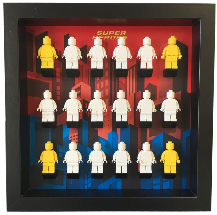 Frame for Lego® Marvel DC comics Super Heroes Minifigures