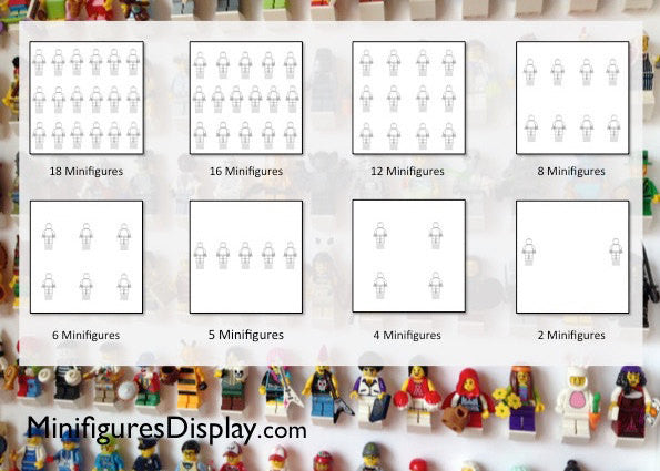 Lego Marvel Spiderman minifigures frame - Lego Minifigures Display