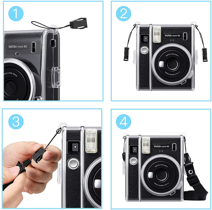 Fujifilm Instax Mini 40 Instant Film Camera Clear Case | Fintie