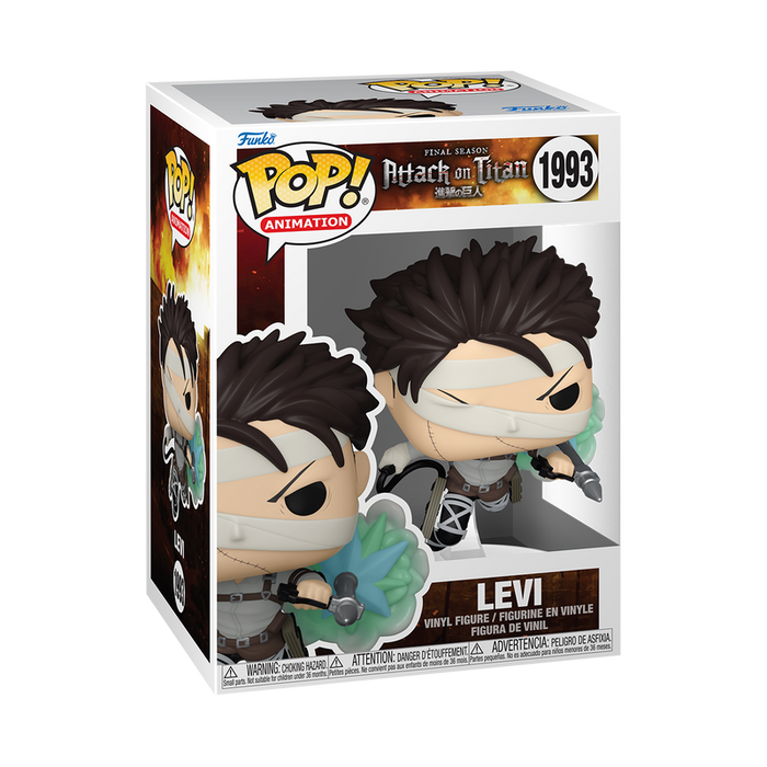Funko POP! Animation: Attack on Titans - Levi with Bandages Vinyl Figure - Kryptonite Character Store