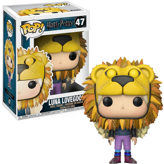 Funko POP! Movies: Harry Potter - Luna Lovegood with Lion Head Vinyl Figure - Kryptonite Character Store