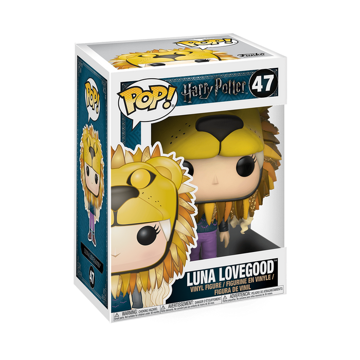 Funko POP! Movies: Harry Potter - Luna Lovegood with Lion Head Vinyl Figure - Kryptonite Character Store
